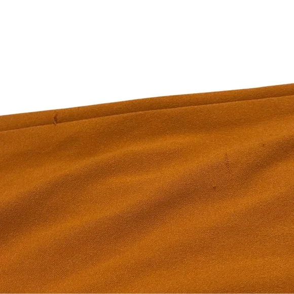 Calvin Klein Wide Crop Leg Jumpsuit V Neck Tie Belt SZ 12 Burnt Orange - Picture 5 of 10